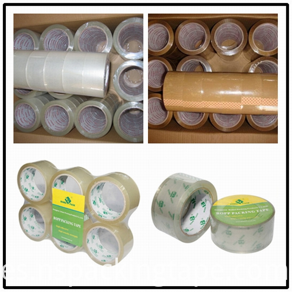 BOPP Yellowish Transparent Clear Adhesive Tapes (KD-624)